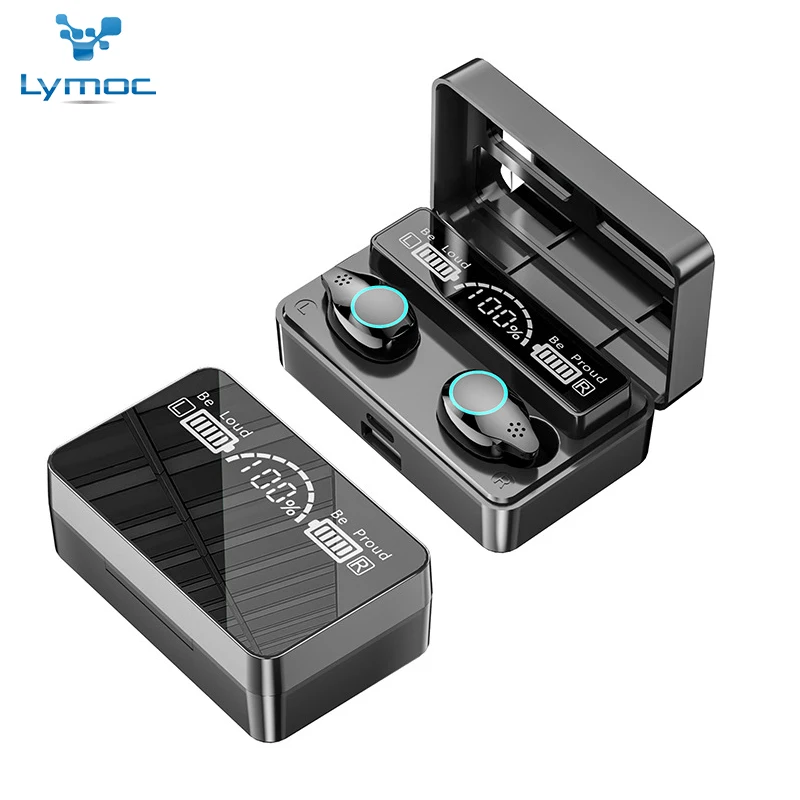 

TWS-наушники LYMOC с зеркальным светодиодным дисплеем и поддержкой Bluetooth