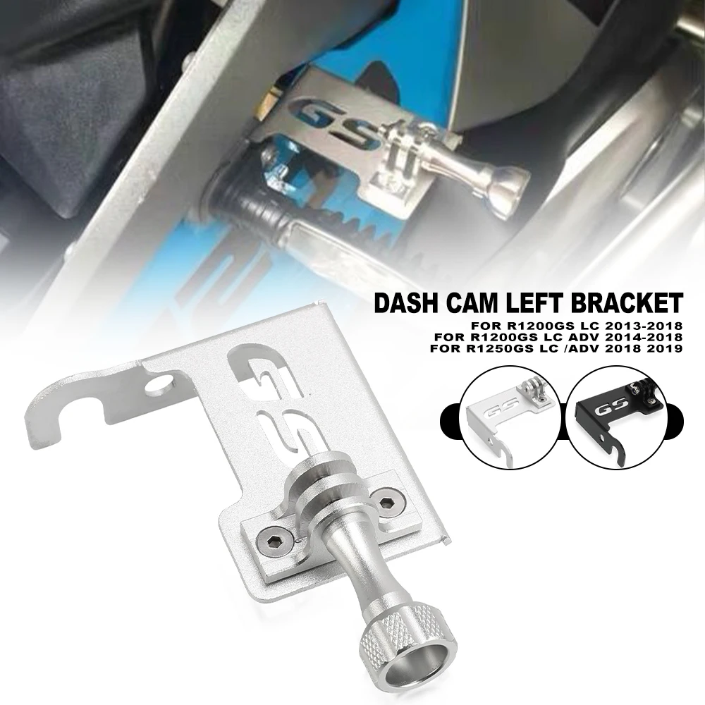 

For BMW GSA R 1200 1250 GS R1200GS LC R1250GS Adventure ADV Front Left Bracket Support For Go Pro Dash Cam Motorcycle