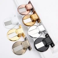 1set magnetic door holder stopper stainless steel invisible suction zinc alloy magnetics buckle anti collision doors bumper