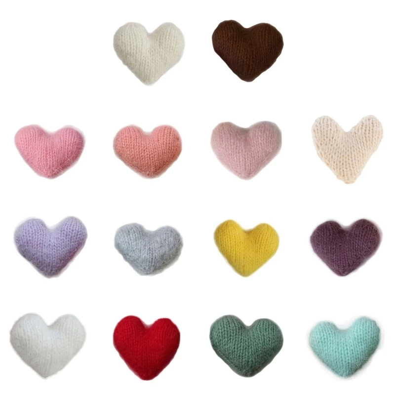 

Реквизит для фотосъемки новорожденных «сделай сам», мохеровое любящее сердце, реквизит для фотостудии, украшение для вечеринки в честь рождения ребенка