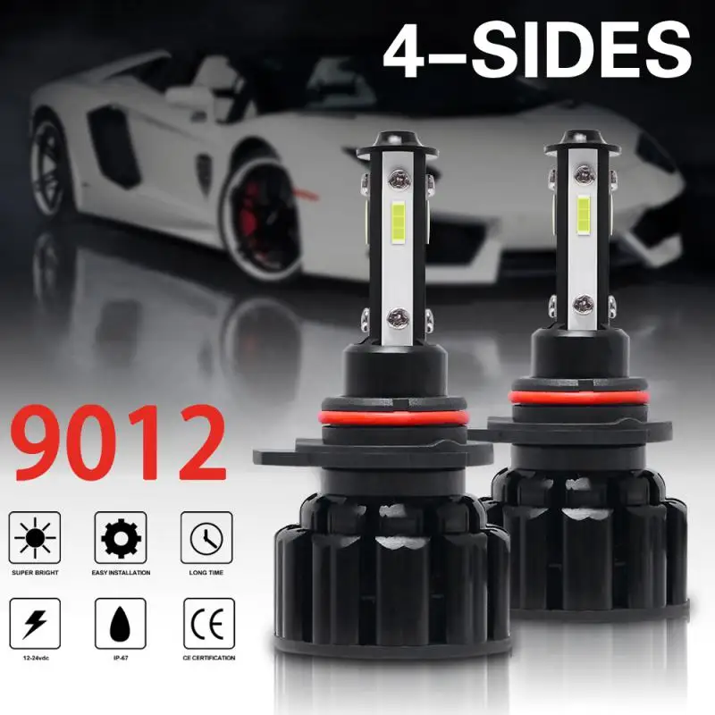 

Auto Lights Lamp Bulb 9012 Practical Superbright Multifunctional Waterproof Car Accessories Fog Light 6500k Universal Led Light
