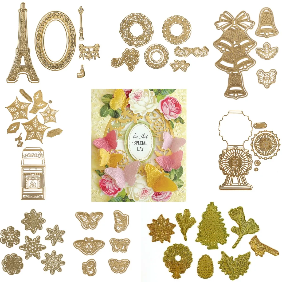 

Metal Cutting Dies Christmas Flower For Diy Scrapbooking Crafts Maker Photo Album Template Handmade Decoration 2022 New Hot