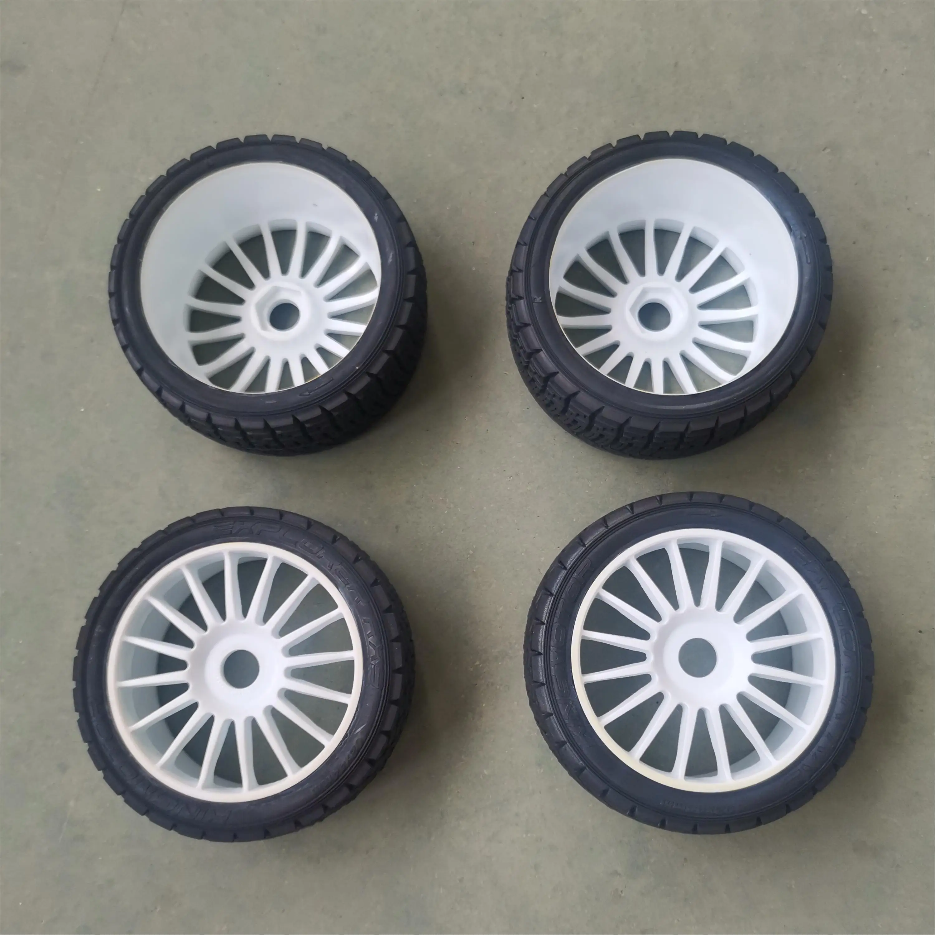 

C3 RC Tyres, E8398, 1:7 Rally Car Wheels, Nylon RC Model Tires, RC WRC，RC Wheel Hub, Off Road RC Wheels, All Terrain Tyres