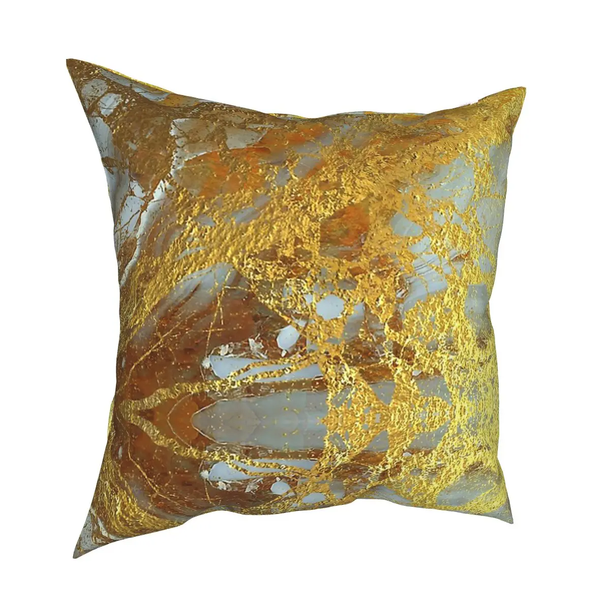 

Gem Marble With Golden Veins Pillowcase Soft Cushion Cover Decorative Pillow Case Cover for Home Double-sided Printing
