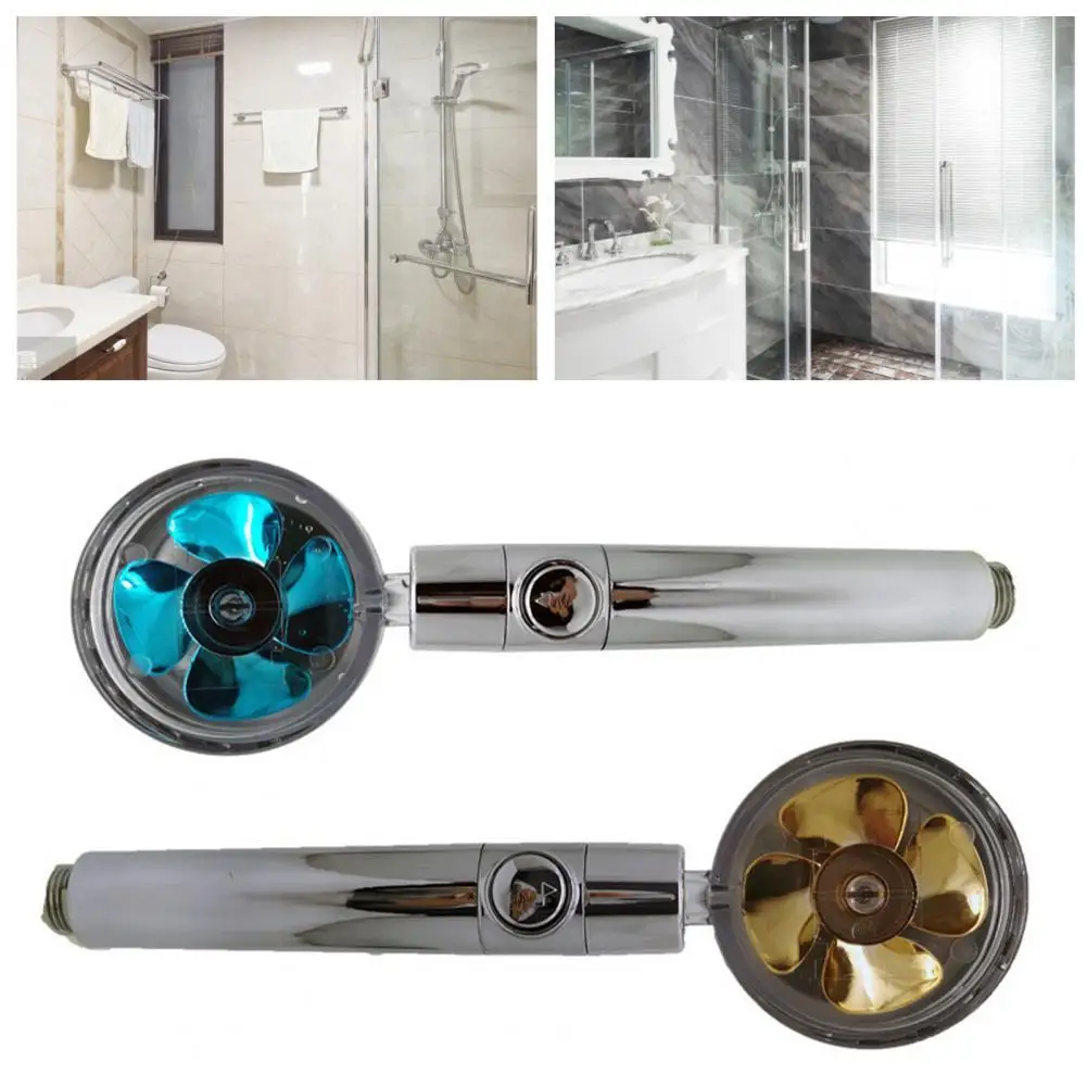 

1 Set Rotatable Adjustable Plastic Turbo-charging Shower Head Shower Spray Head for Home Multi-use One Button Use Adjustable