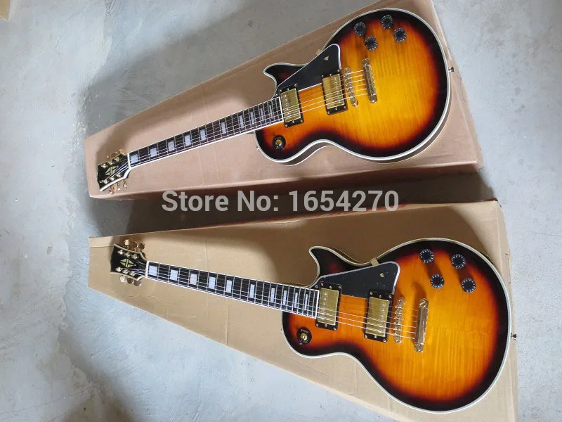 

2015 New arrival Who.ale retail Quality guitar guitar factory LP custom electric guitar frets binding 151007