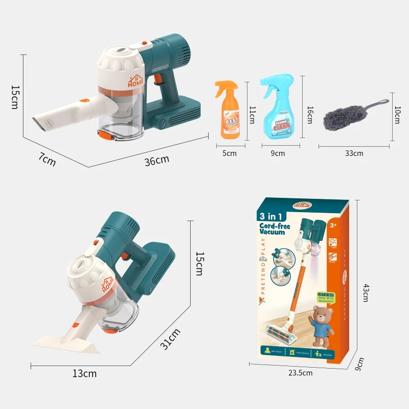 Interactive House Cleaning Toy Play Vacuum Cleaner Preschool Easter Gift .Dropship |