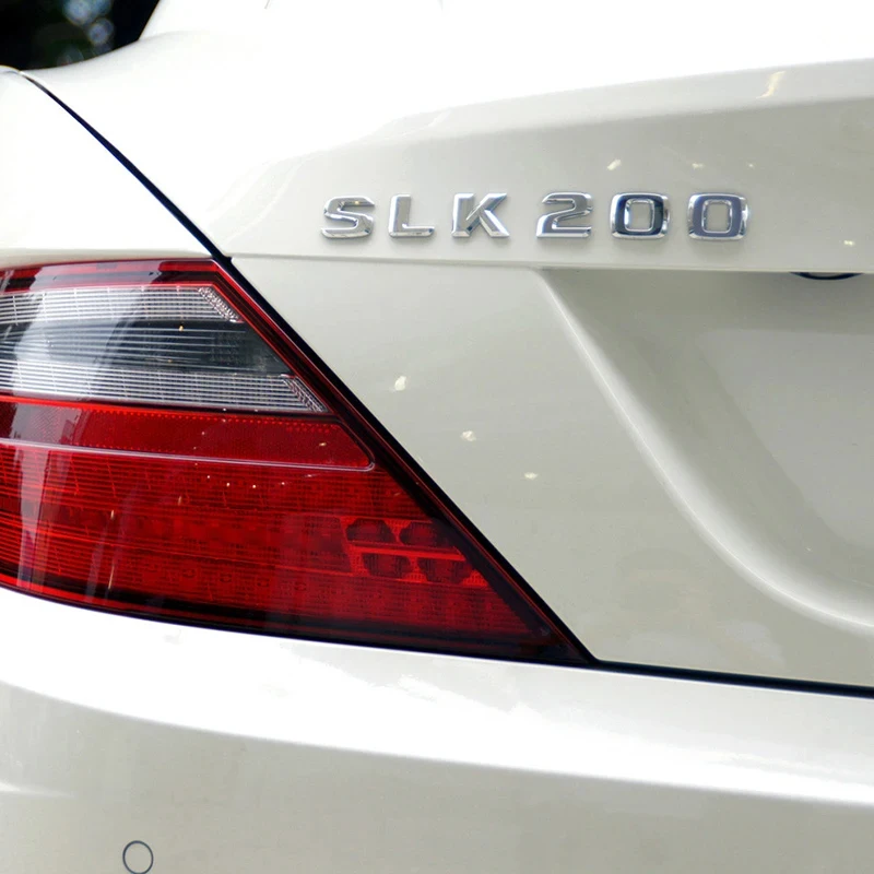 Фото Наклейки-эмблемы с буквами для заднего багажника автомобиля Mercedes Benz SLK R170 R171 SLK55 SLK63 SLK200 SLK250 SLK300 SLK320 SLK350 №2