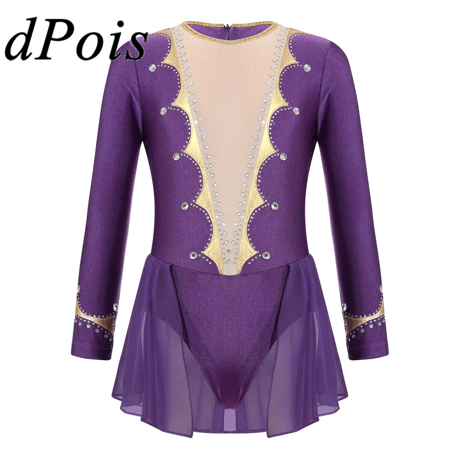 

Детское платье для катания на коньках, с длинным рукавом