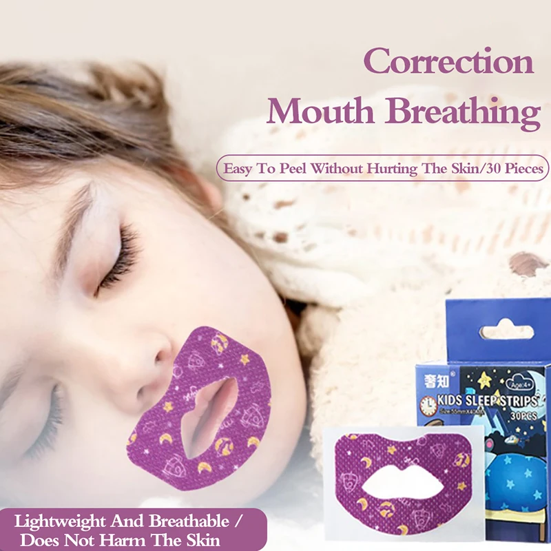 

30Pcs Baby Adult Sleep Strips Correction Anti-Snoring Sleeping Tape Good Slumber Patch Sleep Aids Snoring Solution