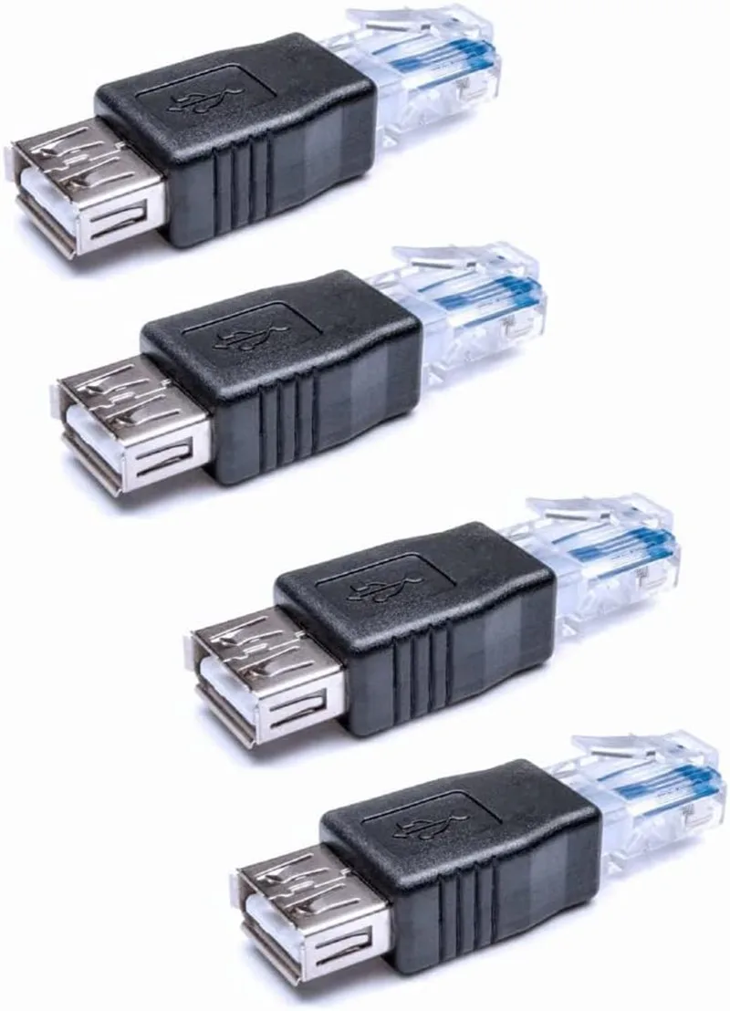 

Сетевой адаптер USB 2,0 с внутренней резьбой на внутреннюю резьбу Lan RJ45 8P8C male crystal Ethernet 10 МБ/100 Мб