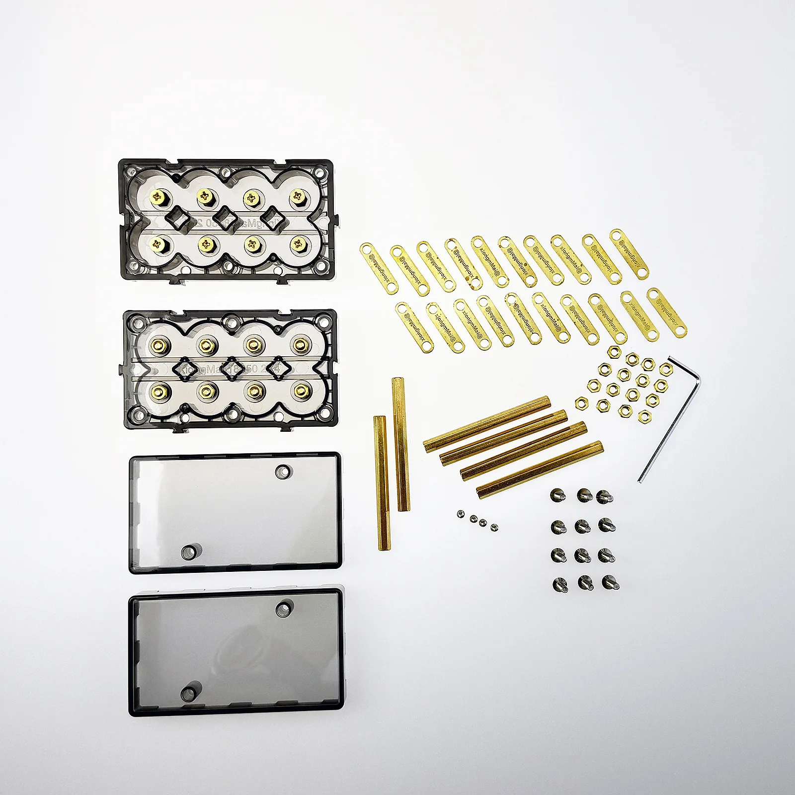 

Прозрачный сращиваемый блок батарей 2S4P 1S8P 4S2P 21700/18650 для точечной сварки, Бесплатная самостоятельная сборка, кронштейн для хранения энергии