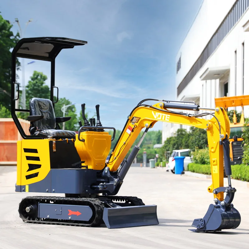 Fabbrica Direttamente Vendita Mini Escavadeira 1000Kg Multifunzionale Piccolo Micro Escavatore Mini Bagger Nuovo Escavatore Compatto Cingolato