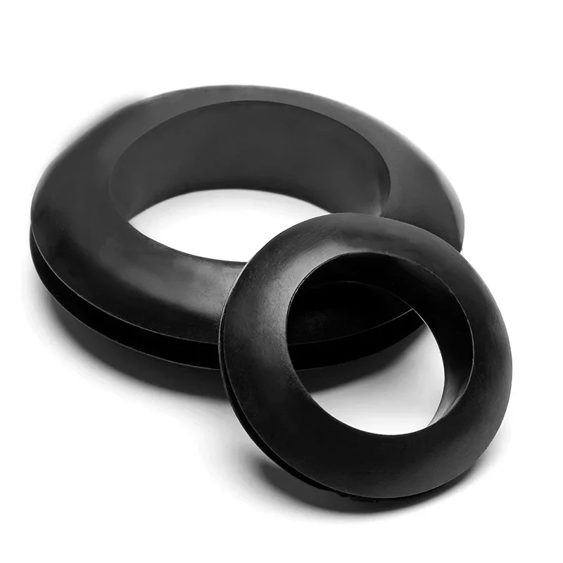 

Резиновые защитные катушки 3-80 мм чёрные/белые