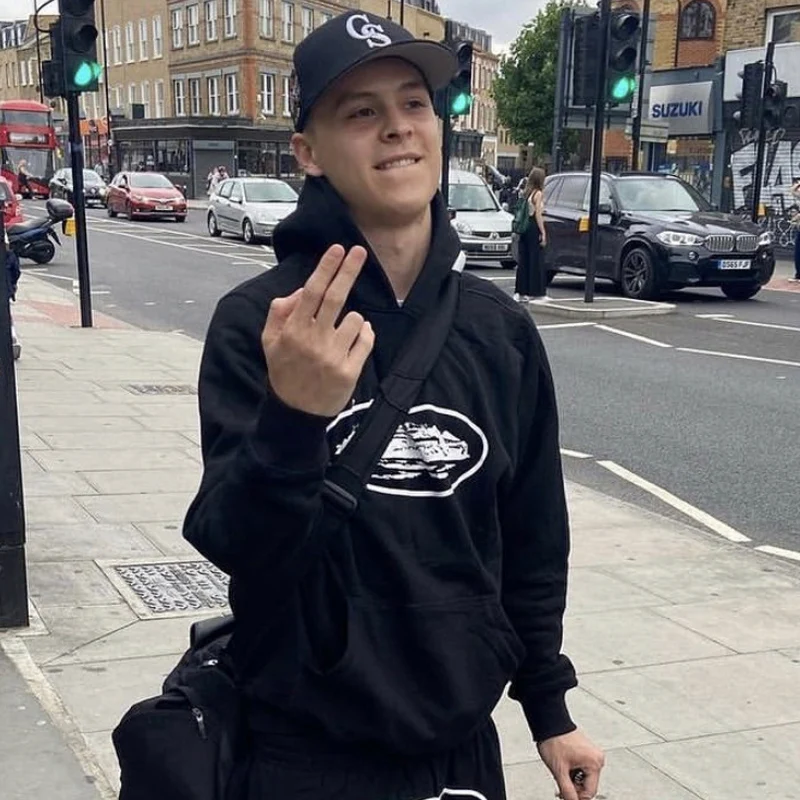 

Corteizs Men's Hoodie Solid Color Sweatshirts For Men Y2k Clothing Women Autumn Winter Tops Loose America Tide Brand Hoody