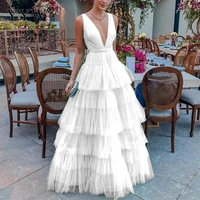 frech vintage lace dress for women evening party dress layering design pageant prom gown elegant long wedding dresses partywear