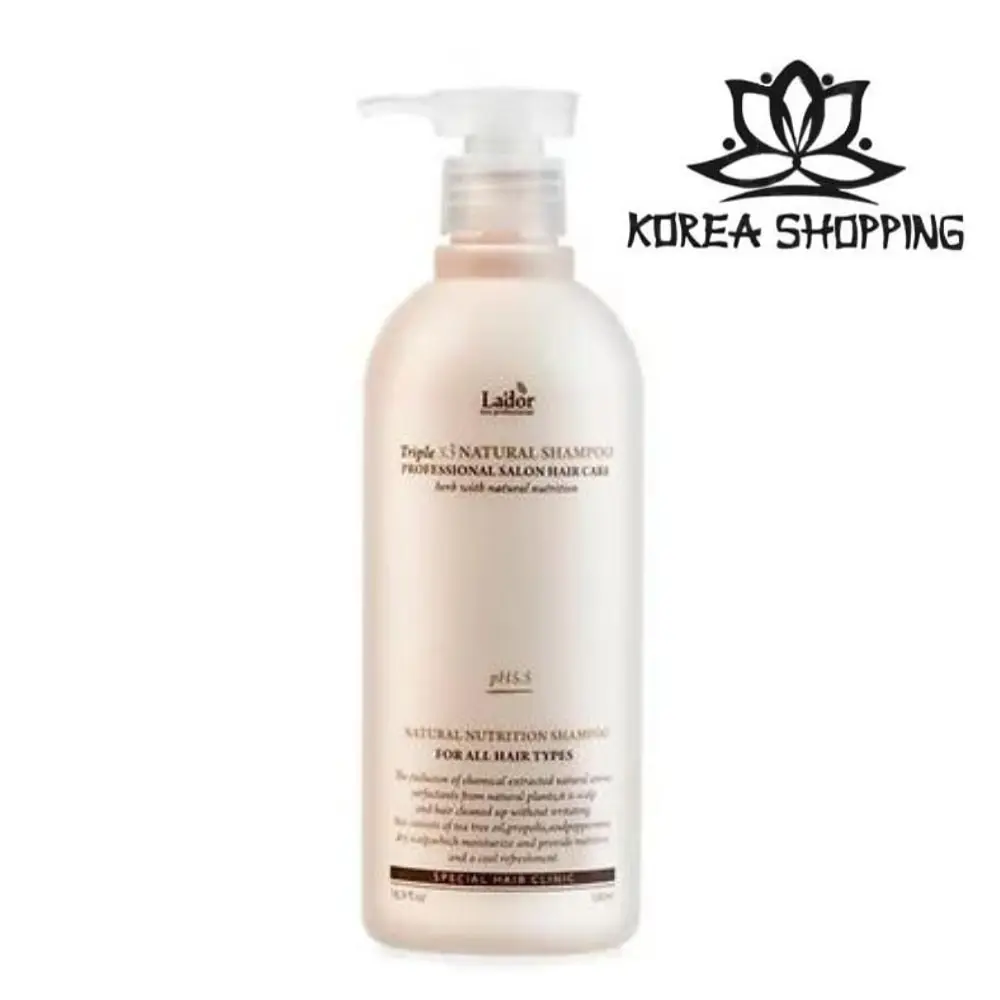 LADOR Шампунь безсульфатный органический с эфирными маслами Laɽor Triplex Natural Shampoo.