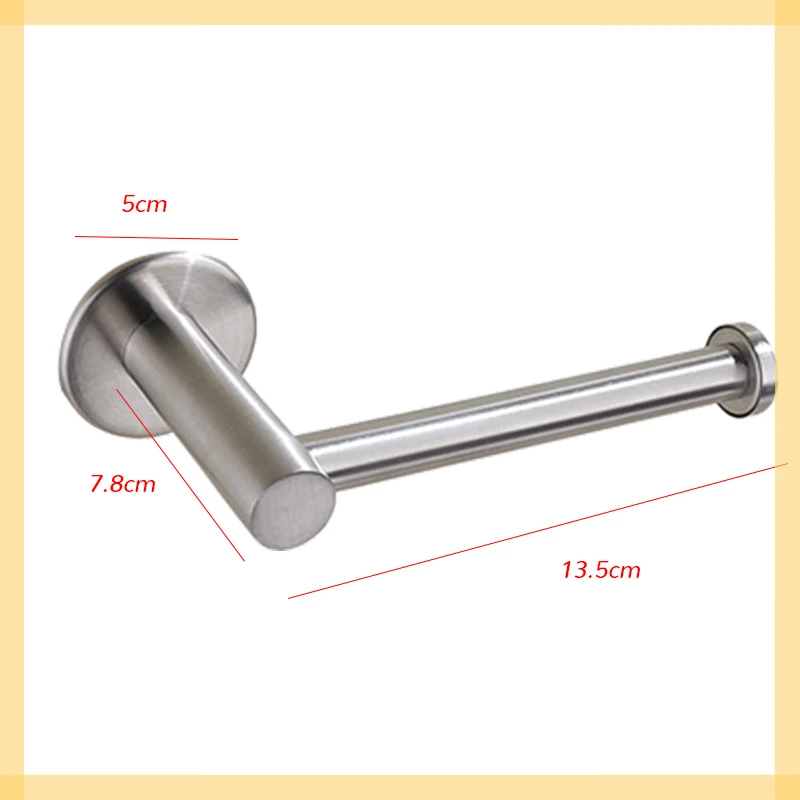 

Wall Mount Toilet Paper Holder Stainless Steel Bathroom Kitchen Roll Paper Accessory Tissue Towel Accessories Holders