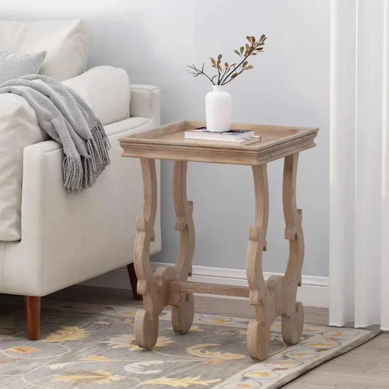 

Noble House Jernie Faux Wood Accent Table, Natural
