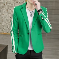 dybzacq spring autumn 2022 new printed mens office professional suit fashion trim host ins single jacket jacket m 4xl