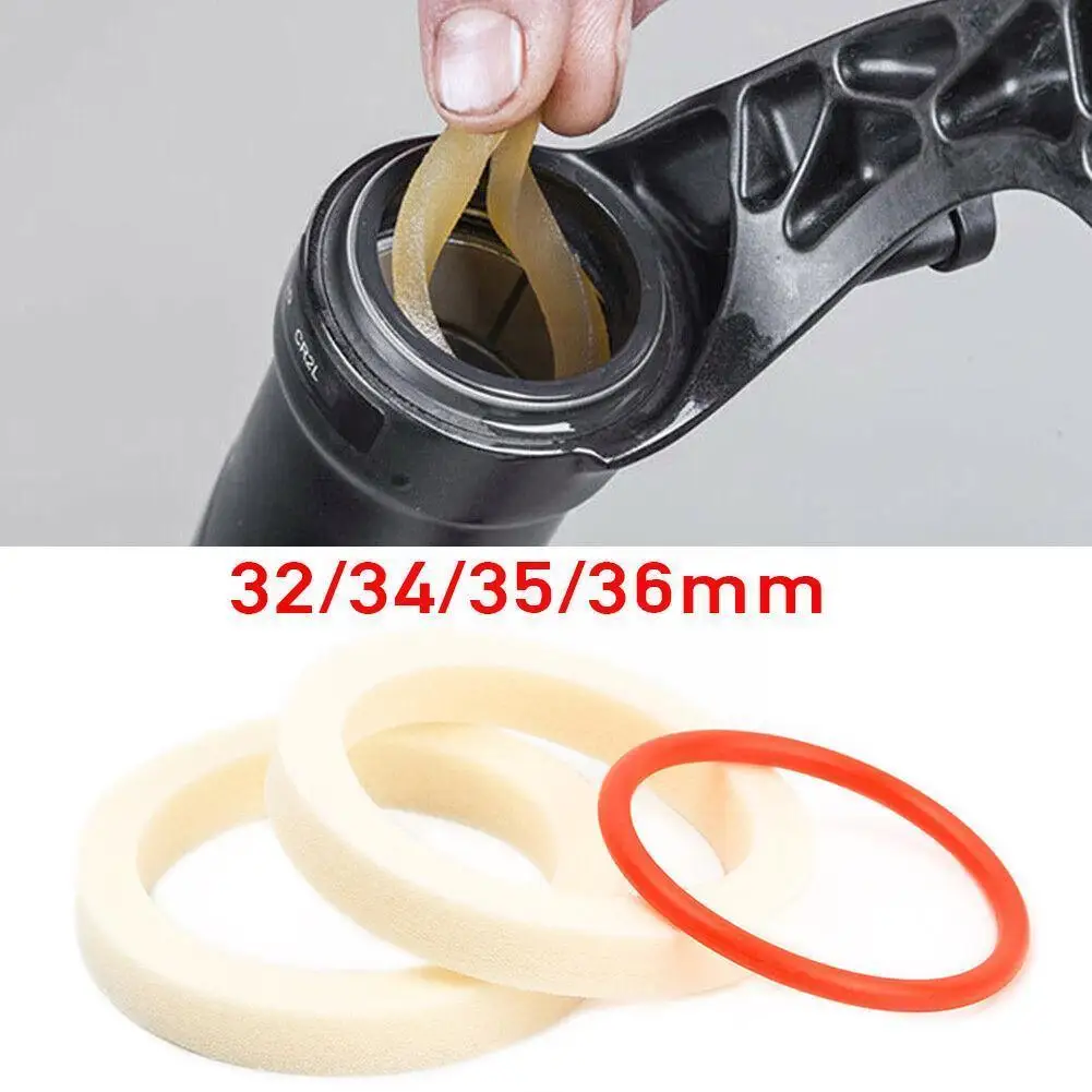 

Fork Sponge Oil Absorbing Sponge 32/34/35/36mm Mountain Seal Sealing Ring Circle Front Shock Absorber Bike Ring Oil Red Q7Q8