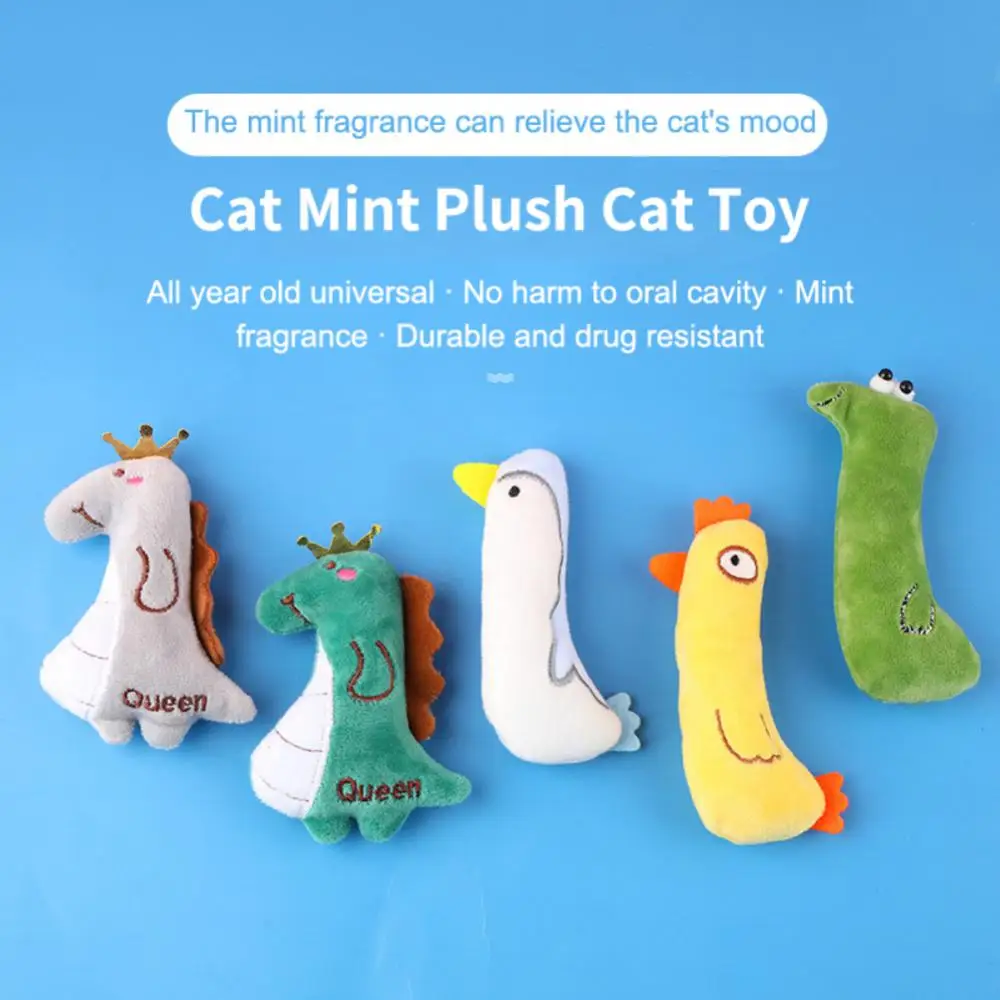 

Toy Cats Products For Pets Cute Cat Toys For Kitten Teeth Grinding Cat Plush Toys Protect Mouth Pet Products Accessories