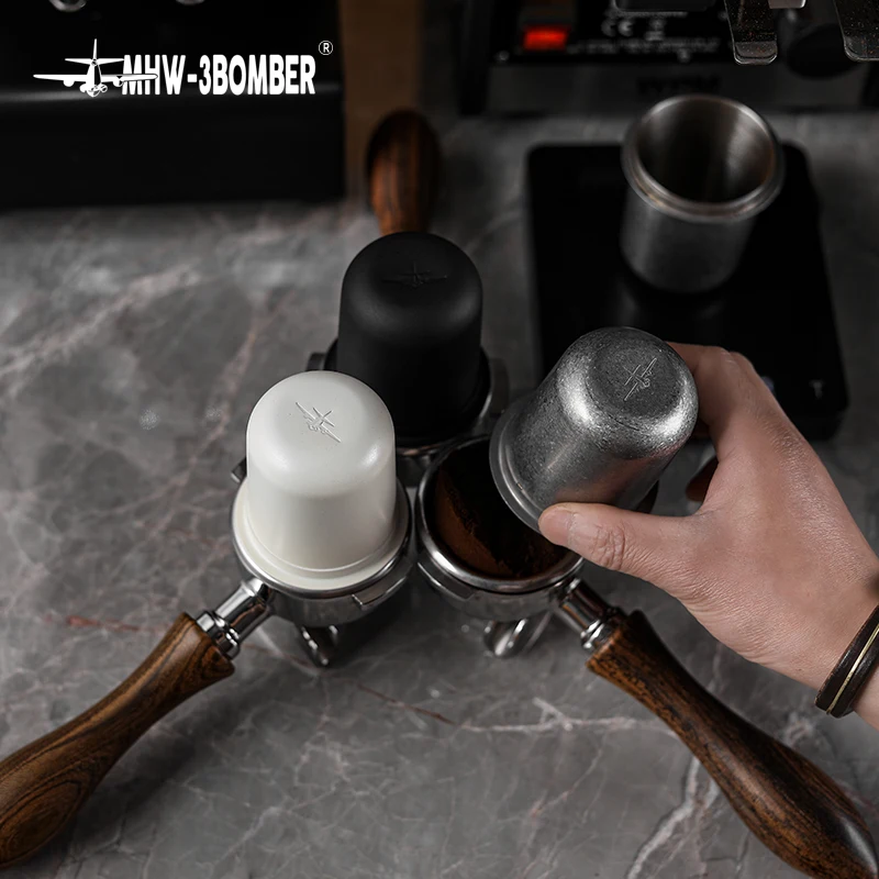 58mm Espresso Coffee Dosing Cup Coffee Machine Sniffing Mug Fit Espresso Machine Portafilter Stainless Steel Powder Feeder