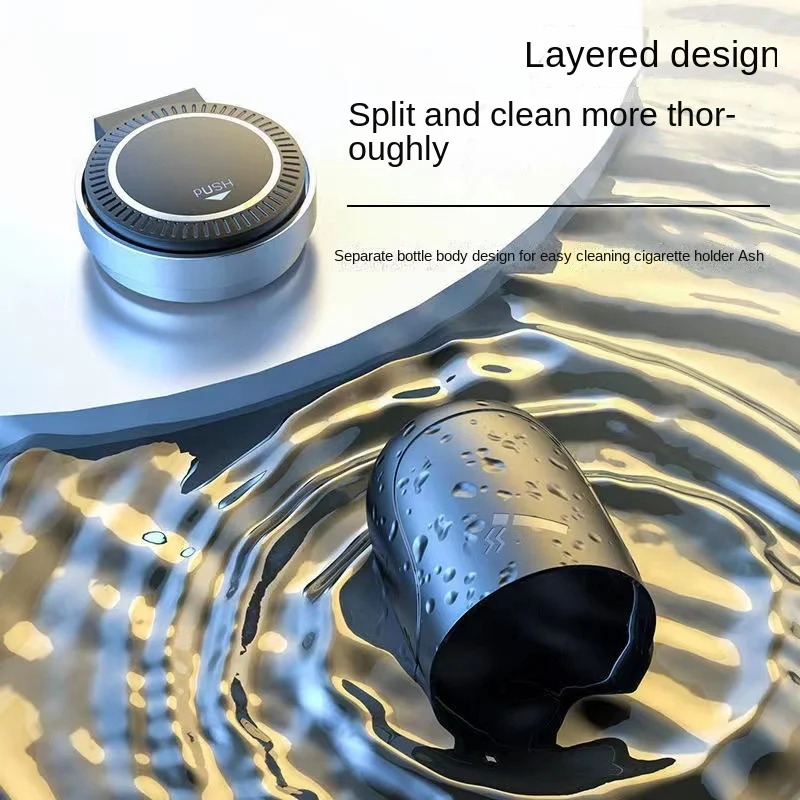 Портативная Светодиодная Автомобильная Пепельница С Автоматическим Световым