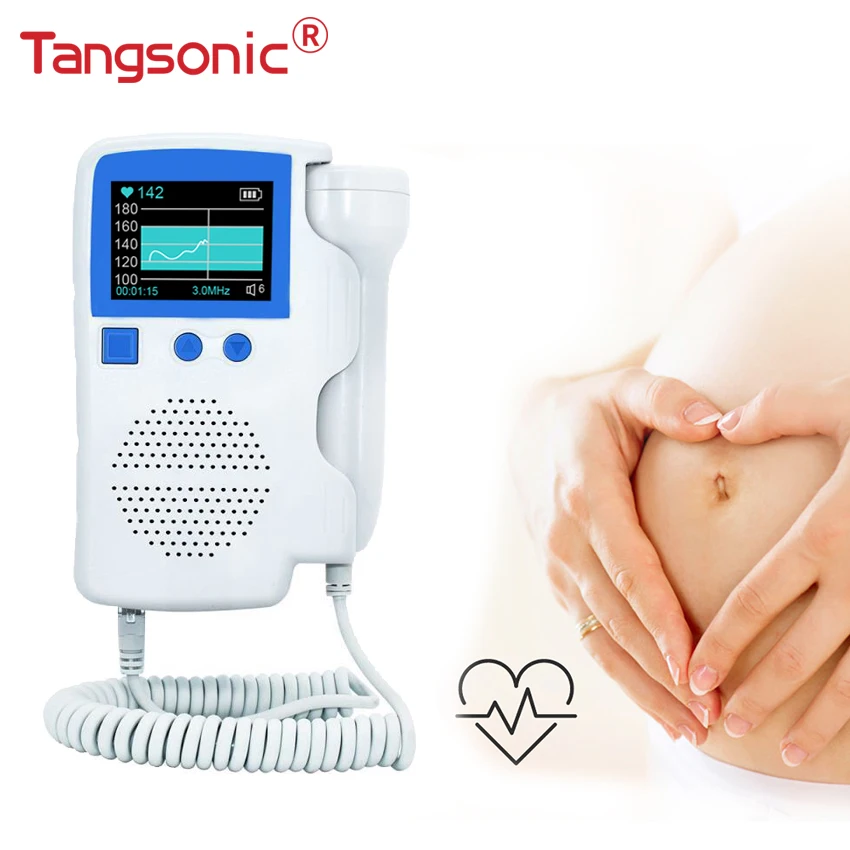 

Tangsonic Portable Ultrasound Doppler Fetal For Pregnancy Pregnant Women Expectant Mother Babies Baby Girl Monitor Fetal Doppler
