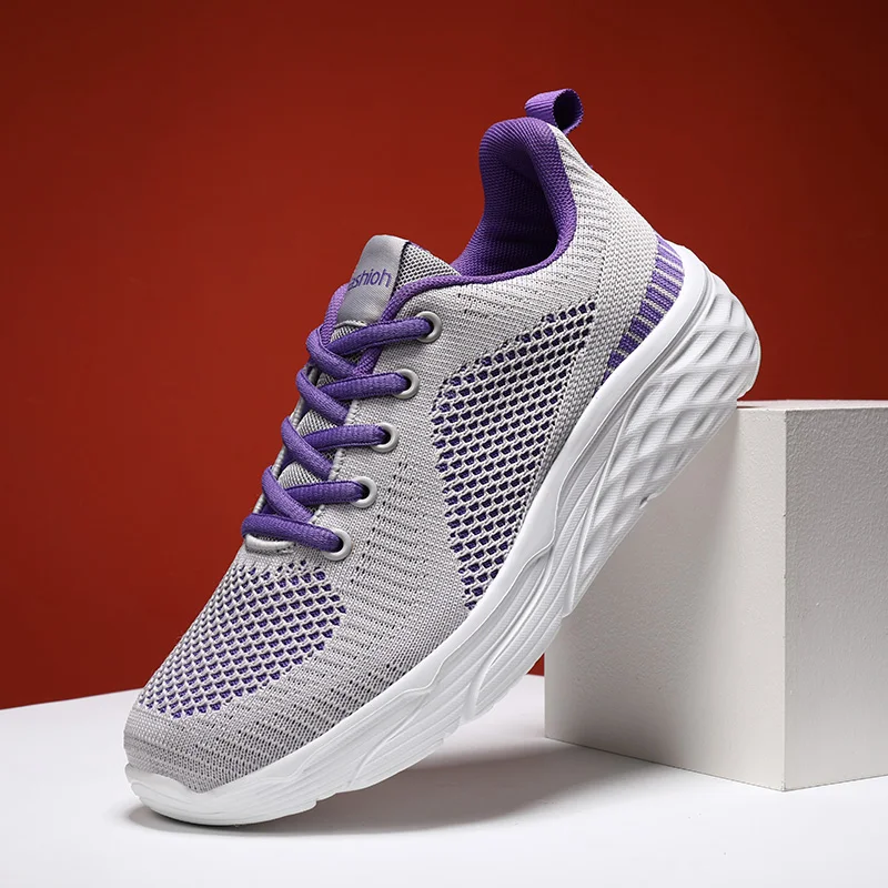 

Running Shoes for Women Big Size 41 Spring Summer Girls Mesh Sports Female Students Shoes 2022 Breathable Ladies Trendy Sneakers