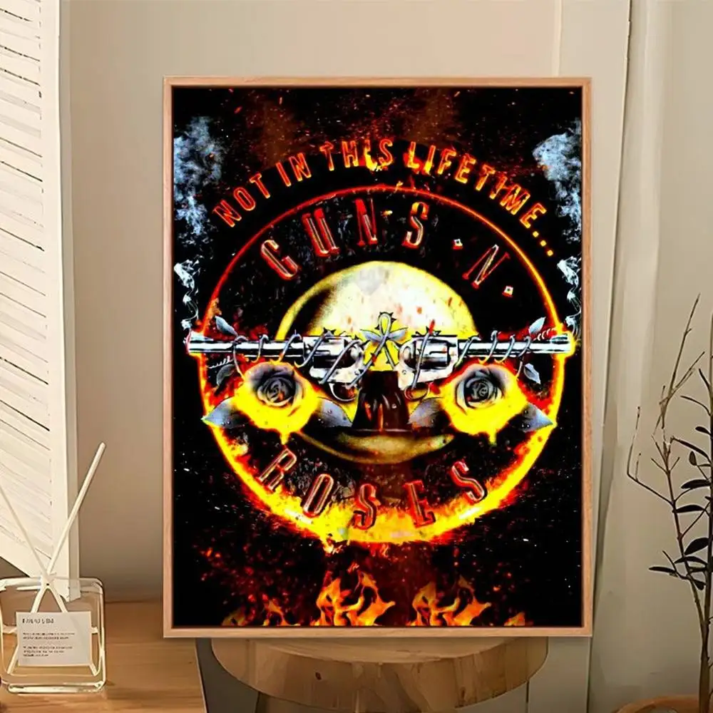 Фото Постер G-Guns N R-Roses, идеальный космический стикер, самоклеящийся, для офиса, домашнего кинотеатра, настенный декор, стильный подарок №5