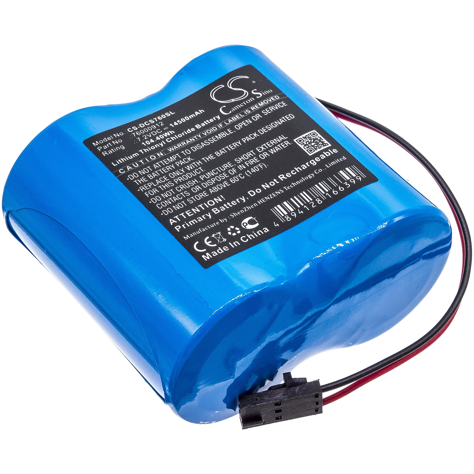 Аккумулятор CameronSino для Digi Connect Sensor + 14500mAh/76000912 WH