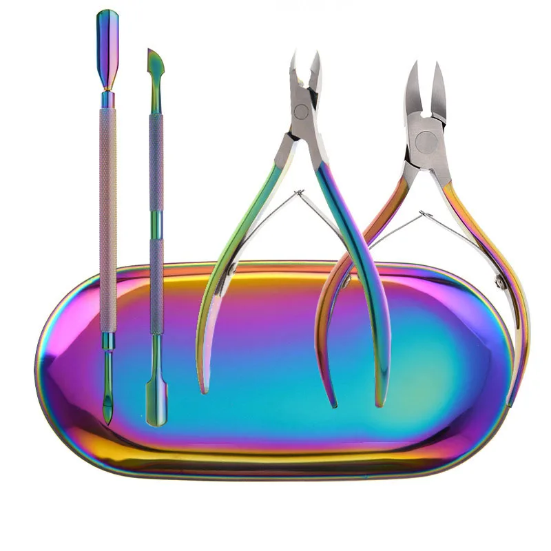

Nail Care Kit - 5 In 1 Manicure Set - Cuticle Nipper Cuticle Cutter And Cuticle Scrapper Nail Tools