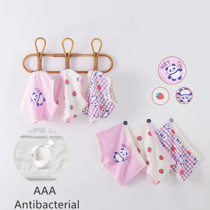 

3 Pcs/lot Cotton Young Girls Underwear Panties Children Boxer Panties Very Small Kids Briefs Soft Infant Underwear Big Size