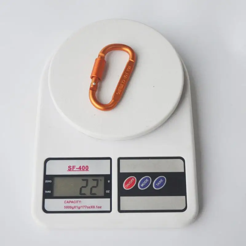 

Gray Lightweight Tool Tin Alloy Multifuncional Outdoor Equipment Tipo D For Camping Hiking Backpacking Aluminum Alloy Keychain