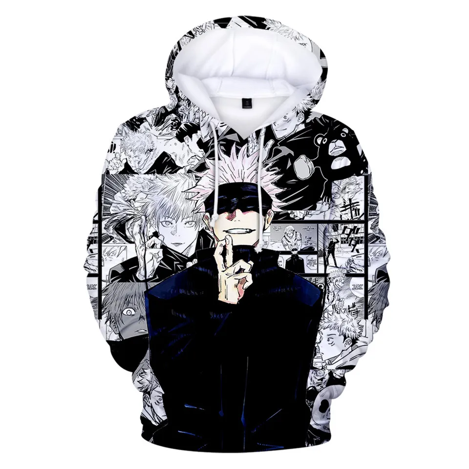 

Anime Jujutsu Kaisen Hoodies Men Women Fashion Casual Oversized Hoodie 3D Print Sweatshirts Harajuku Hip Hop Pullover