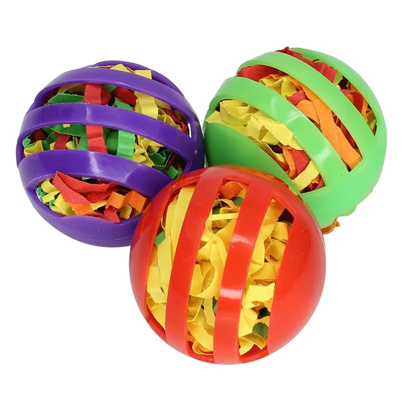 

K3NA Bird Cage Toys 3 Pieces/set for Parrotlet Cockatiel Interesting Indoor Outdoor Pet Training Toys Plastic Bird Plaything