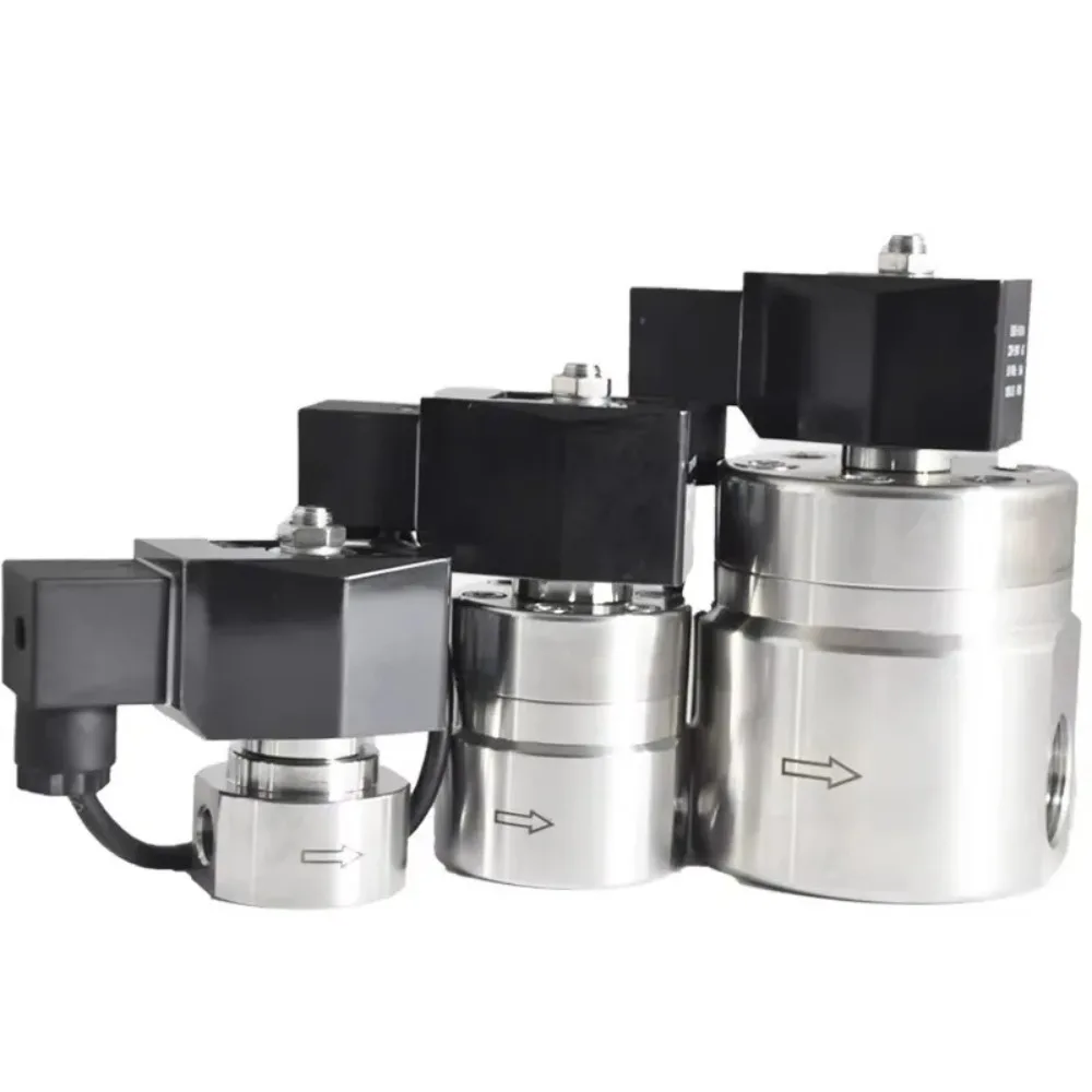 Фото Электромагнитный клапан высокого давления 250-700 бар — корпус SS304, тип NC, двойное напряжение 220 В переменного тока или 12/24 В постоянного тока №4