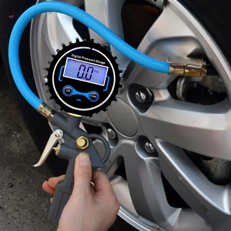 

Измеритель давления в шинах для тяжелых условий эксплуатации, легко читаемый ЖК-дисплей для автомобилей, грузовиков, мотоциклов