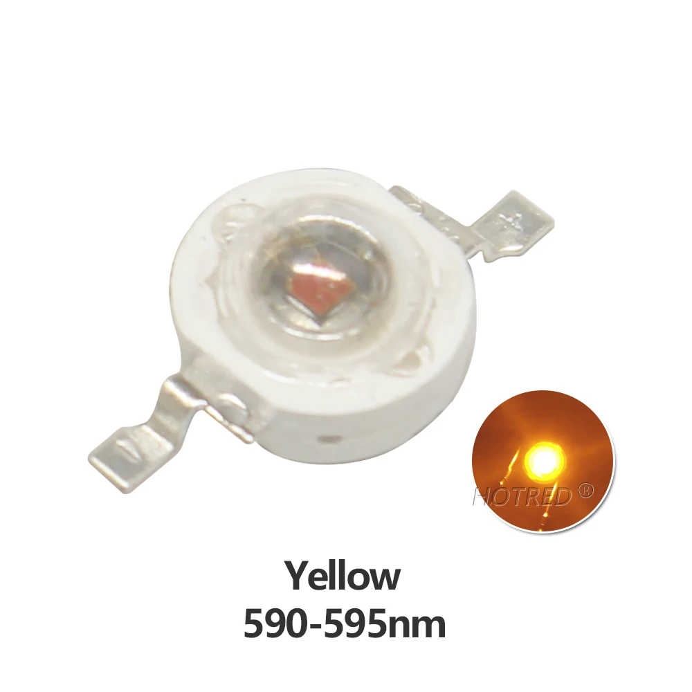 HotRed LED Chip 1-3W Желтый Янтарный Оранжевый