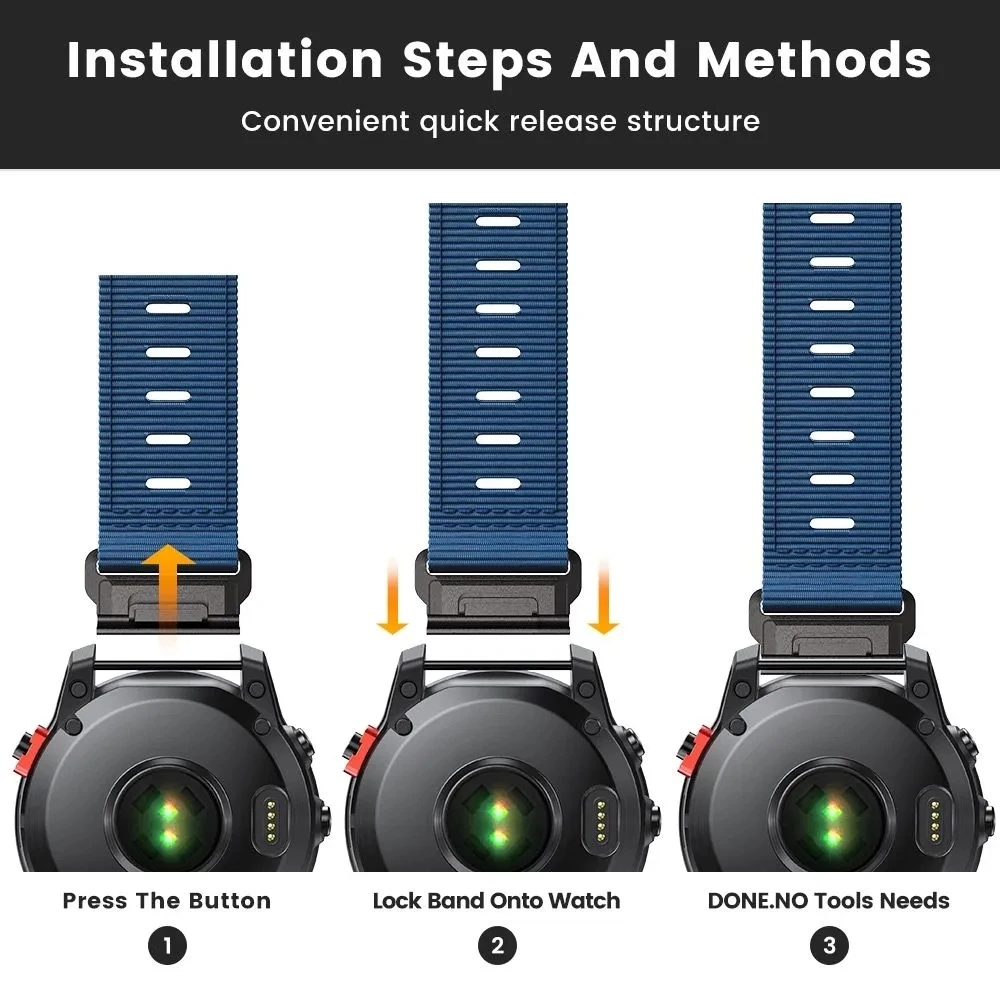 Outdoor Braided Nylon Strap For COROS VERTIX 2 VERTIX2 Quick release Sports Watch Band Bracelet Replacement Accessories