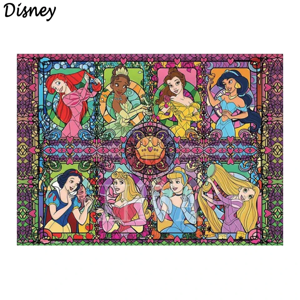 

Disney 5D DIY Diamond Painting Fantasy Cartoon Princess Diamond Embroidery Mosaic Cross Stitch Kit Rhinestone Pictures Wall Art