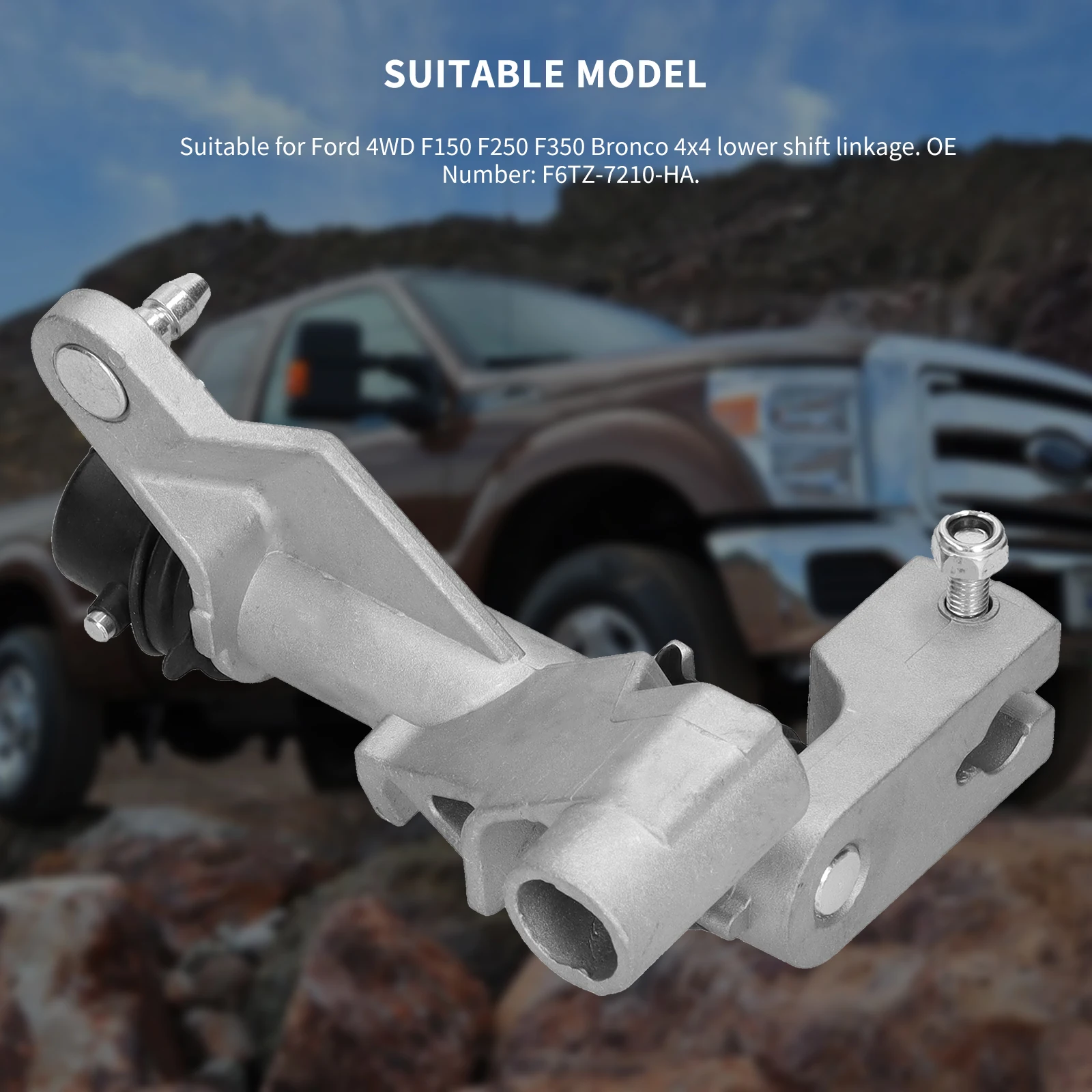 

4WD 4x4 Transfer Case Shifter Linkage for Ford F150 F250 F350 Bronco Shifter Linkage for Lower Control Arm OE: F6TZ-7210-HA