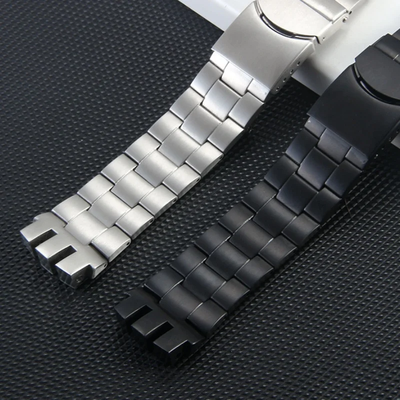 Фото Ремешок для часов из нержавеющей стали для Swatch YTS401 YTS402 YTS403G YTS409, ремешок для часов, высококачественный мужской сменный браслет, ремешок для часов 20 мм №5