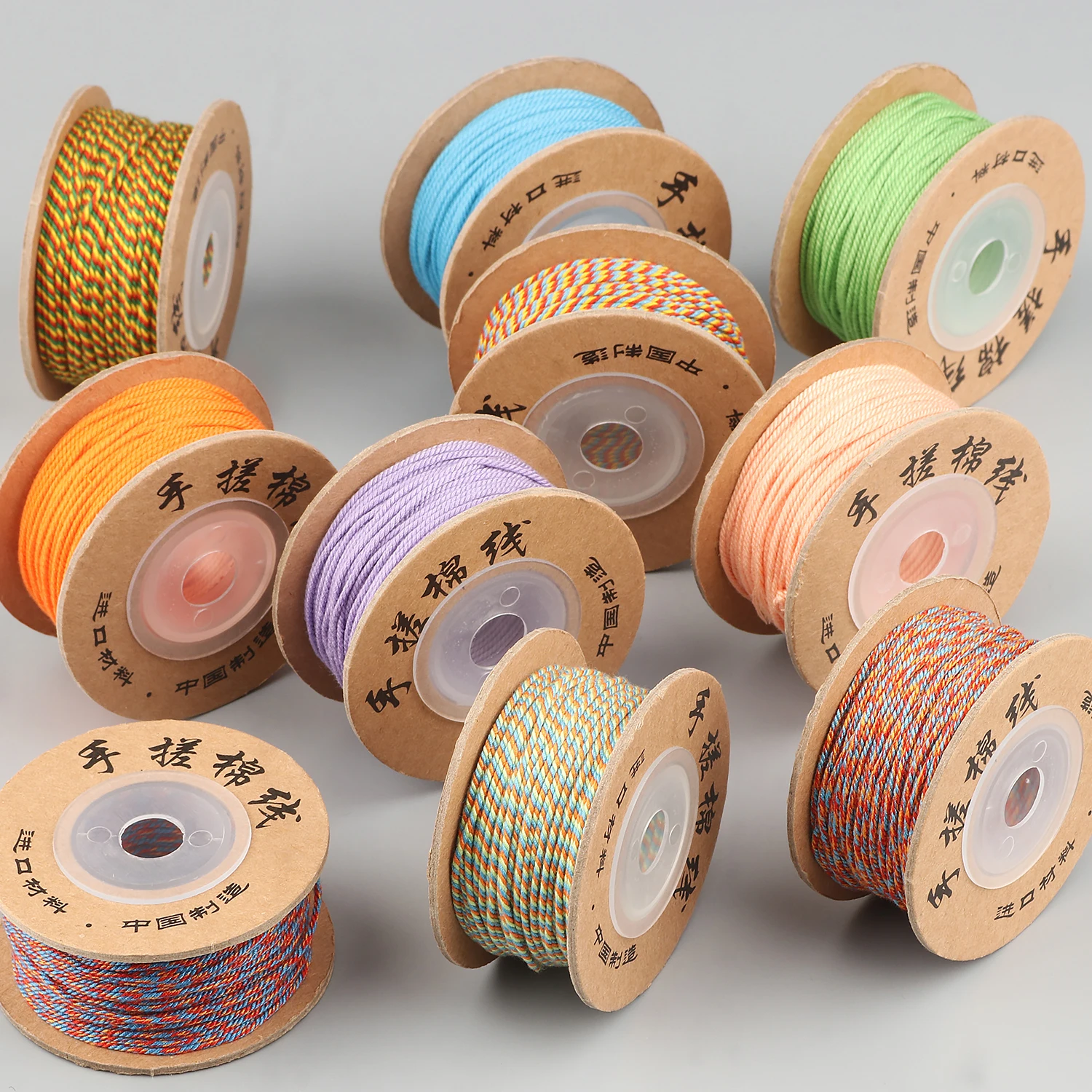 20 метров/рулон 1 мм многоцветный веревочный браслет тканый Веревка ювелирные