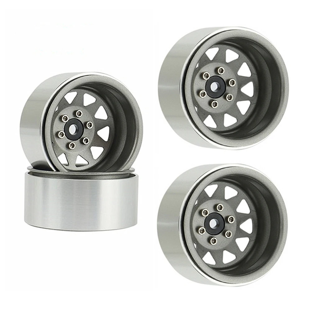 

4 шт., колесные диски 1,9 дюйма с Бусиной для 1/10 SCX10 90046 Traxxas TRX4 RC 4WD D90, детская игрушка в подарок