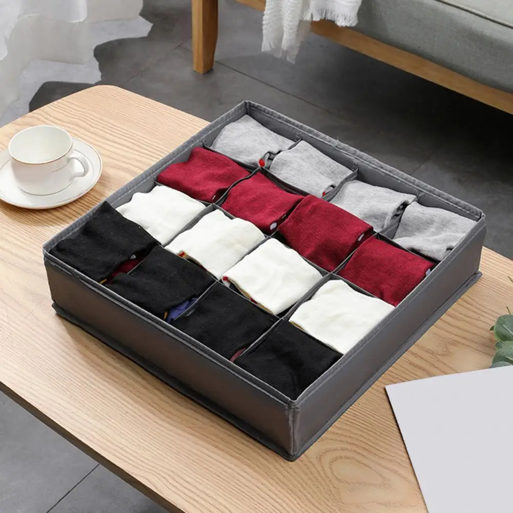 

Closet Organizer Durable 16 Grids Socks Closet Organizer Washable Underwear Holder