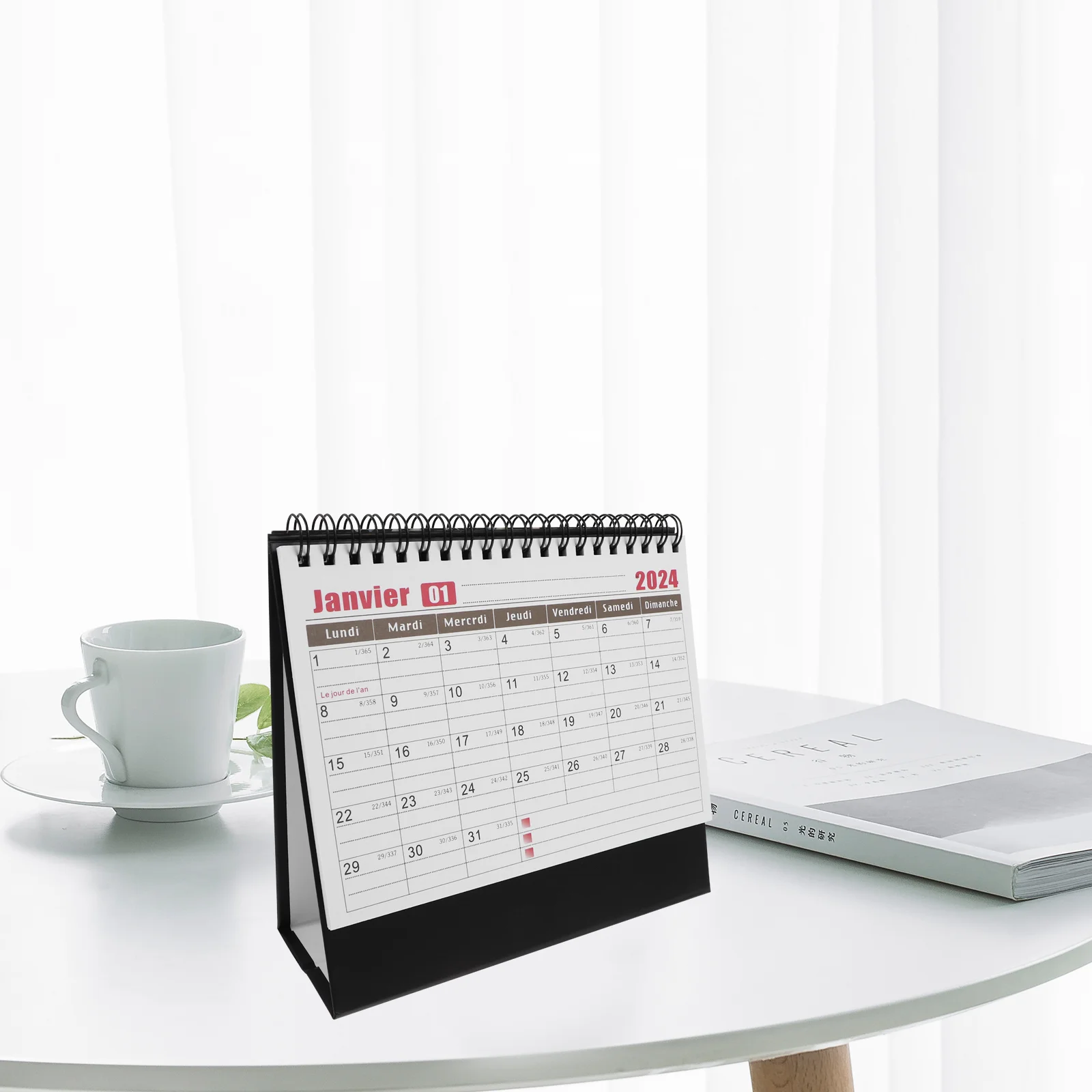 

2024 Desk Calendar Office Standing Daily Use Household Monthly Supplies Desktop Decor