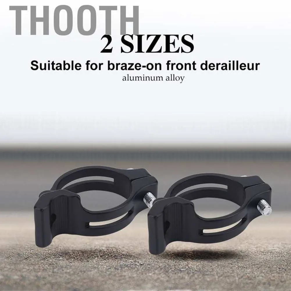 

Bicycle Front Derailleur Braze-On Clamp Band Adapter Aluminum Alloy 31.8/34.9mm Bicycle Clamping Ring Band Adapter Clamp