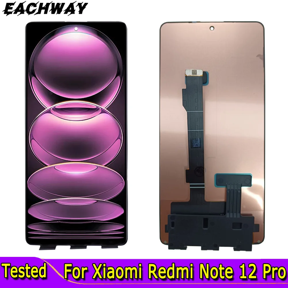 

ЖК-дисплей 6,67 дюймов с дигитайзером сенсорного экрана в сборе для Xiaomi Redmi Note 12 Pro